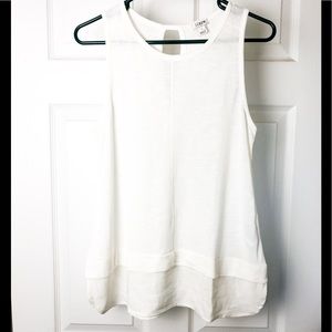 J Crew women’s tunic tank top Small White